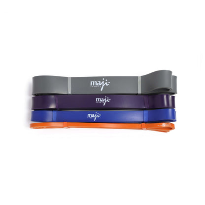 Pack Of Four Full Body Workout Super Bands by Jupiter Gear