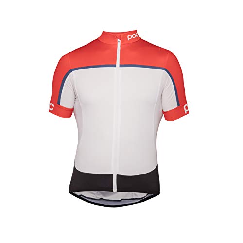 POC Essential Road Men's Short Sleeve Jersey: Prismane Multi Red XL by NR Outlet