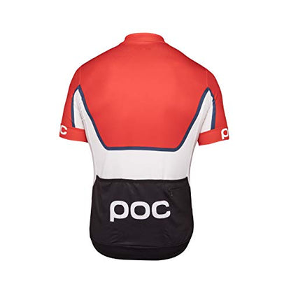 POC Essential Road Men's Short Sleeve Jersey: Prismane Multi Red XL by NR Outlet