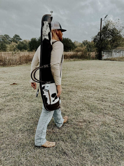 Cowhide Long Carry Case by Countryside Co.