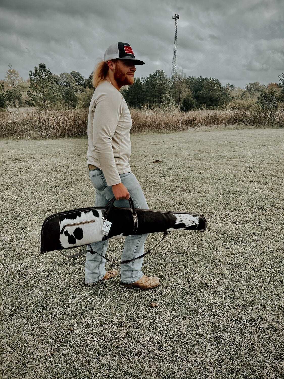 Cowhide Long Carry Case by Countryside Co.