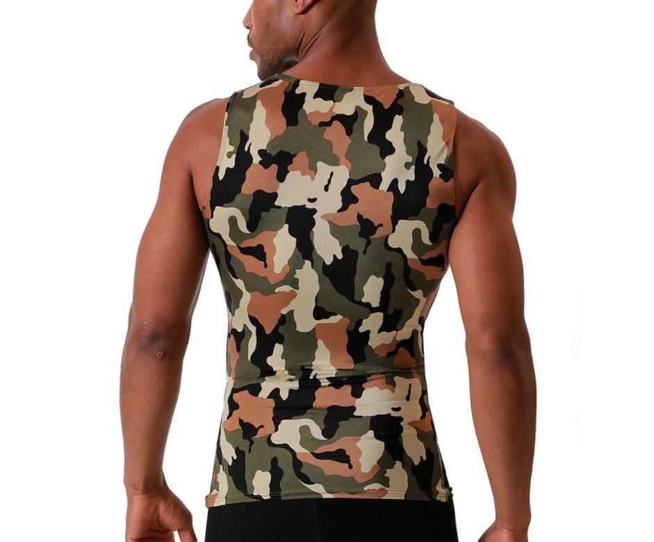 Insta Slim USA Camo Activewear Muscle Tank 3MAT001 by InstantFigure - InstaSlim - InstantRecoveryMD