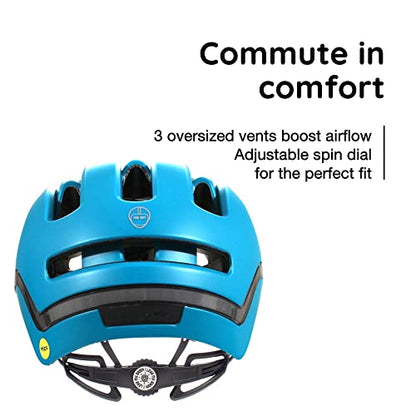 Nutcase, VIO, Bike Helmet with LED Lights and MIPS Protection for Road Cycling and Commuting by NR Outlet