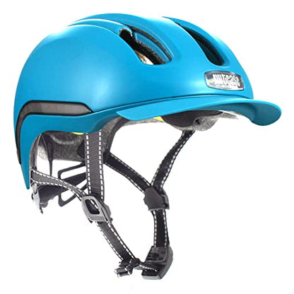 Nutcase, VIO, Bike Helmet with LED Lights and MIPS Protection for Road Cycling and Commuting by NR Outlet