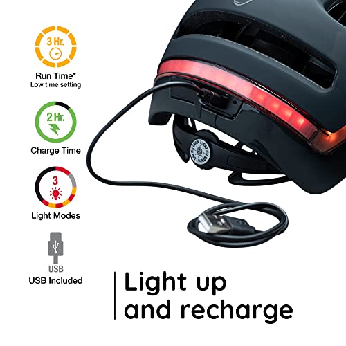 Nutcase, VIO, Bike Helmet with LED Lights and MIPS Protection for Road Cycling and Commuting by NR Outlet