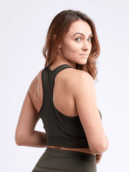 Racerback Lightweight Training Crop Tank Top by Jupiter Gear