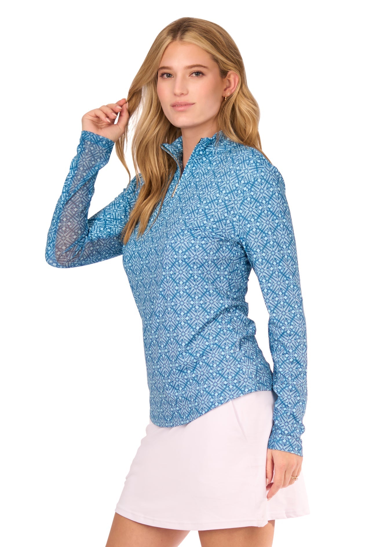 Camden Leaf 1/4 Zip Sport Top by Cabana Life