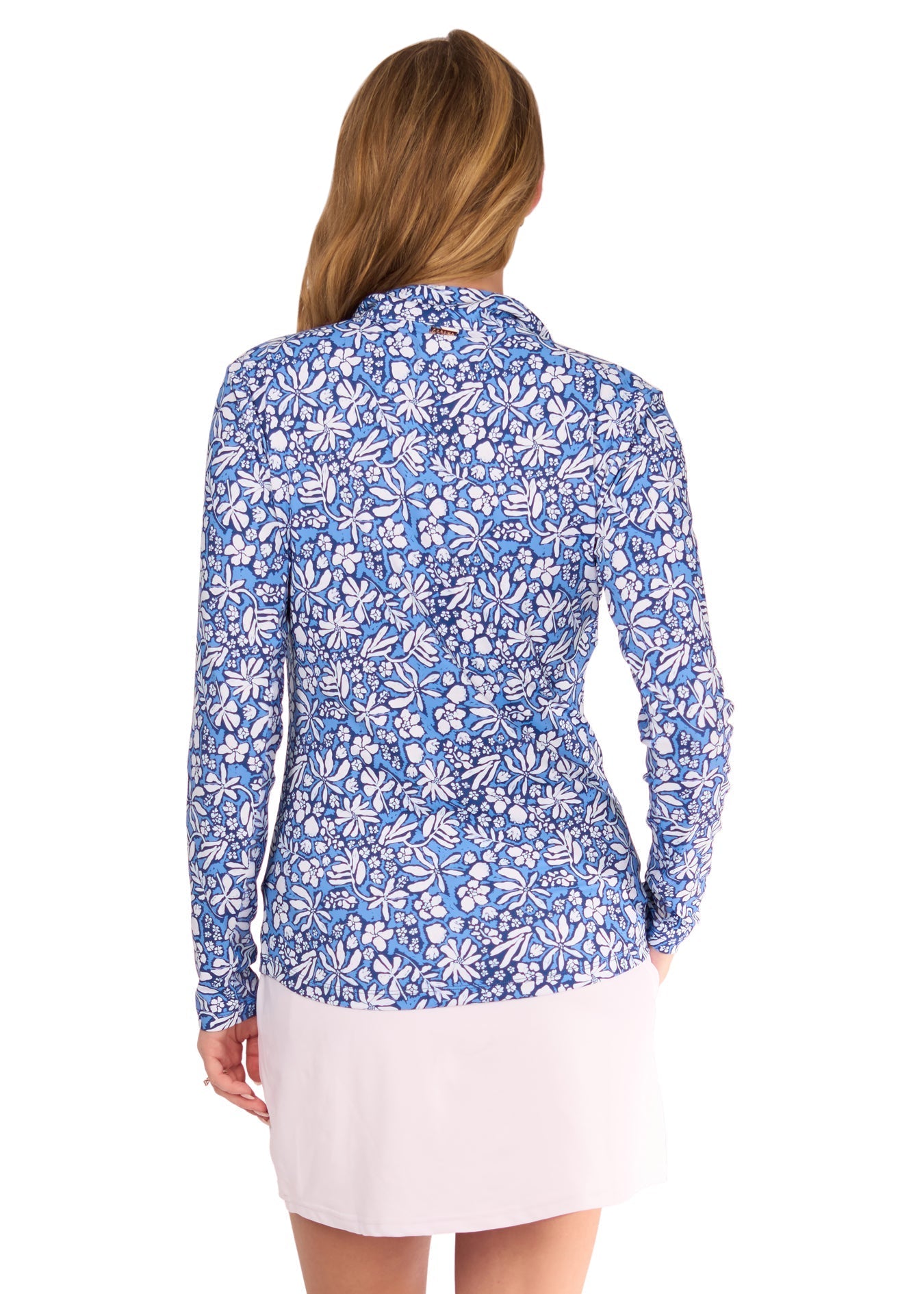 Seaside Floral 1/4 Zip Sport Top by Cabana Life