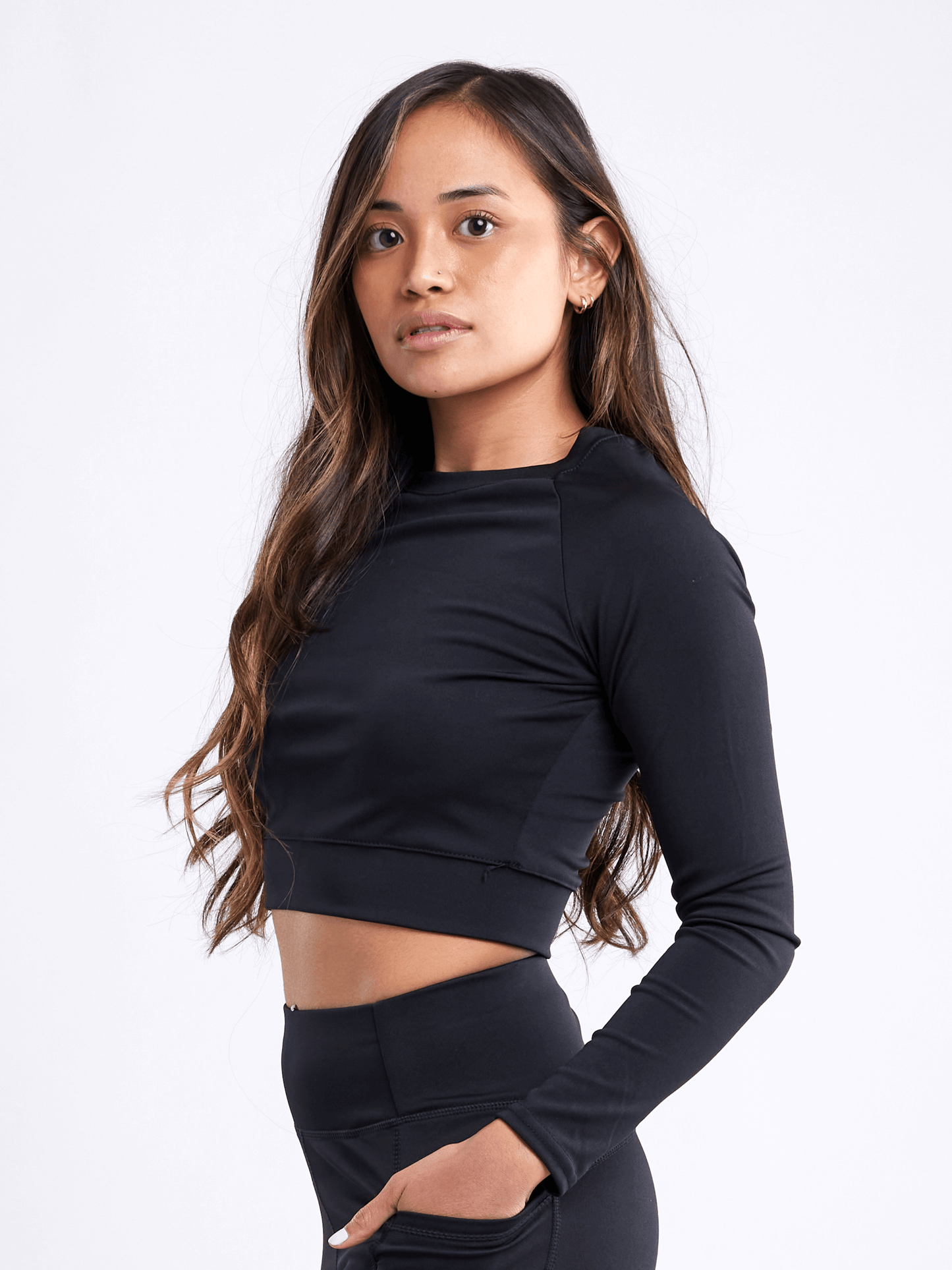 Long-Sleeve Crop Top by Jupiter Gear