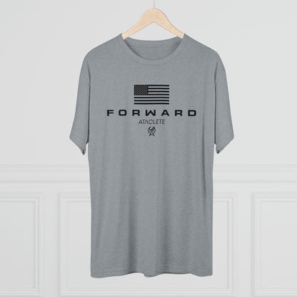 Destroyer Gray Men's FORWARD Flagship Tri-Blend Tee by ATACLETE