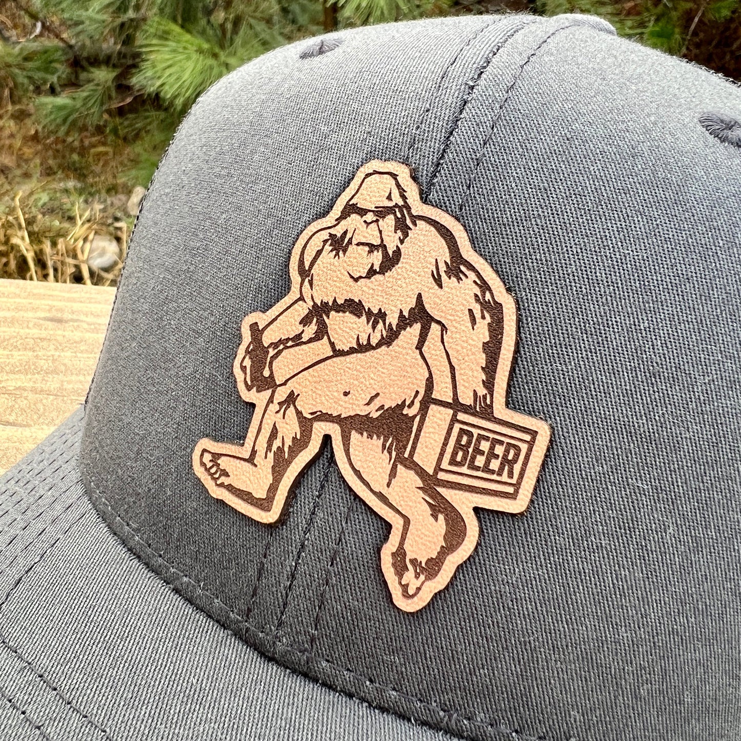 Bigfoot Loves Beer Hat by 208 Tees