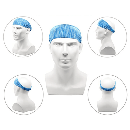 Extra-Wide Sport and Fitness Sweat-Wicking Headband by Jupiter Gear