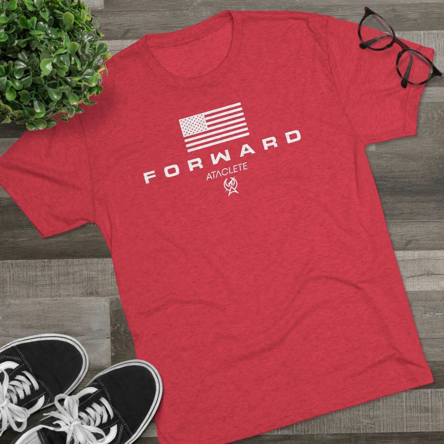 Scarlet Men's FORWARD Flagship Tri-Blend Tee by ATACLETE