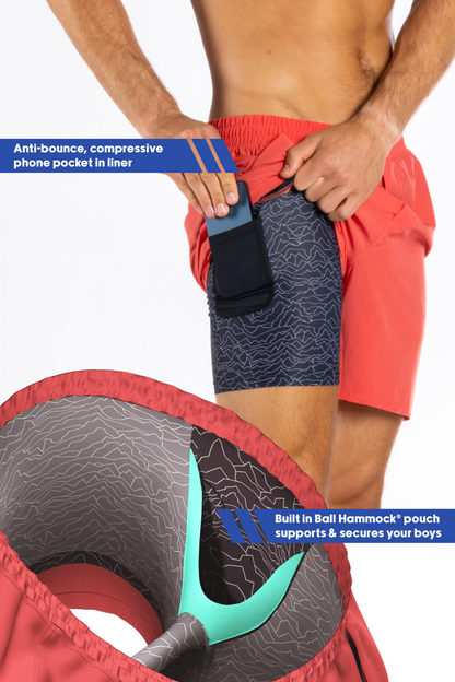 The Personal Record | Red Ball Hammock® 7 Inch Athletic Shorts by Shinesty