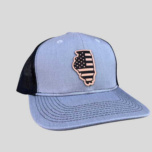 Illinois Flag Hat by 208 Tees