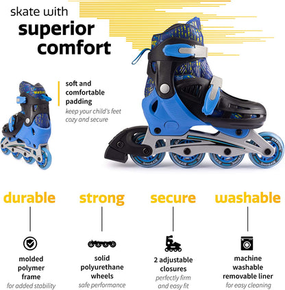 Adjustable Inline Skates by New Bounce