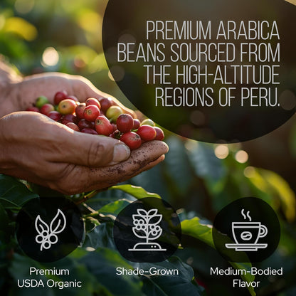 Peruvian Dark Ground RESERVE Mushroom Coffee by La Republica Superfoods