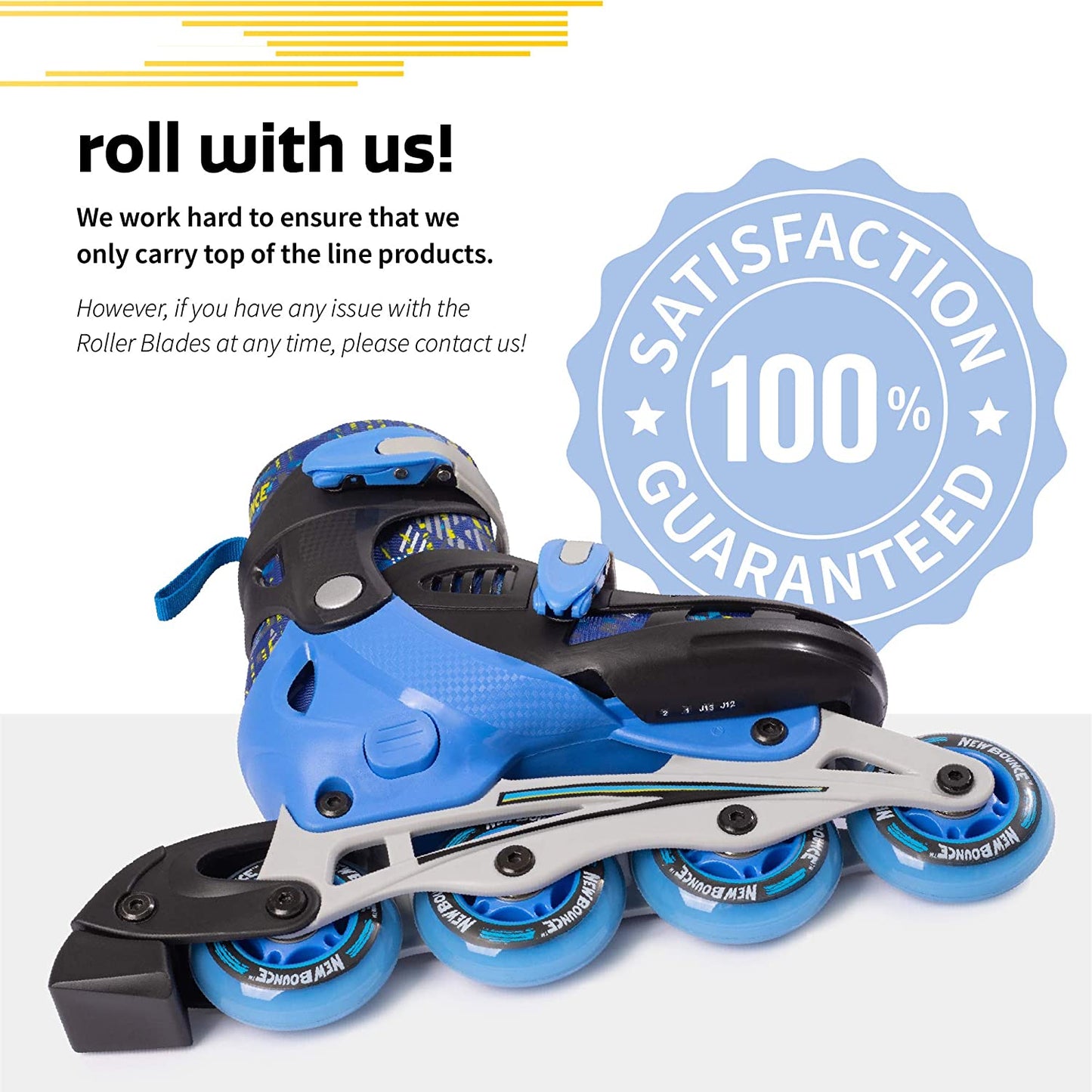 Adjustable Inline Skates by New Bounce