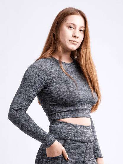 Long-Sleeve Crop Top by Jupiter Gear