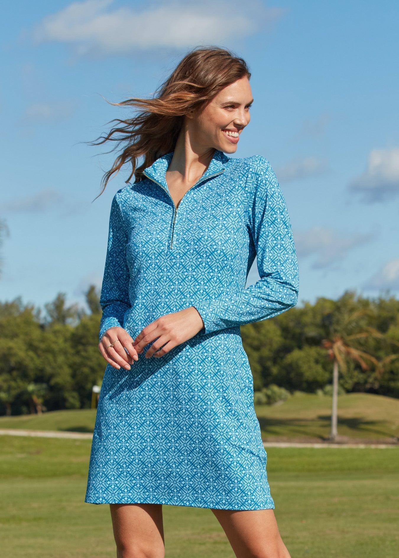 Camden Leaf 1/4 Zip Sport Dress by Cabana Life