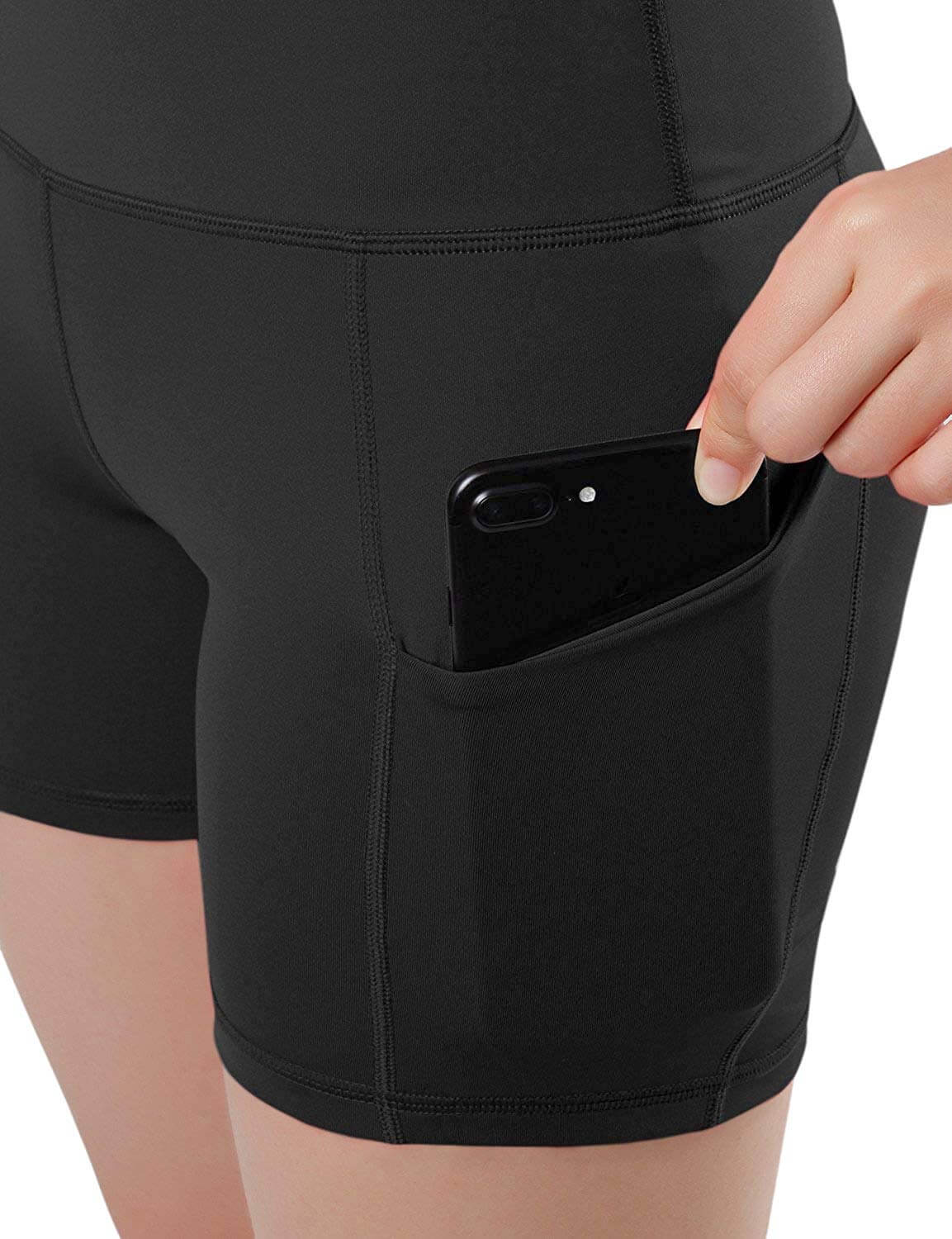 Jolie High-Waisted Athletic Shorts with Hip Pockets by Jupiter Gear