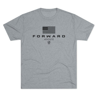 Destroyer Gray Men's FORWARD Flagship Tri-Blend Tee by ATACLETE