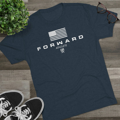 Navy Men's FORWARD Flagship Tri-Blend Tee by ATACLETE