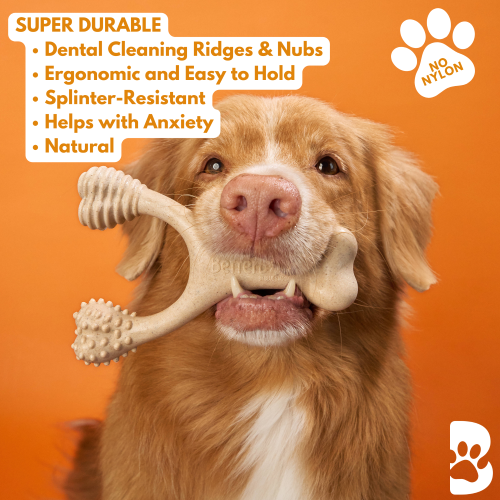 BetterBone Hard Density- Tough, SUPER Durable All-Natural, Dog Chews - For Aggressive Chewers. by BetterBone  All Natural Eco-Friendly Dog Chews & Bones