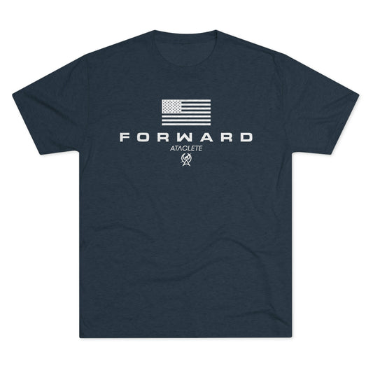 Navy Men's FORWARD Flagship Tri-Blend Tee by ATACLETE