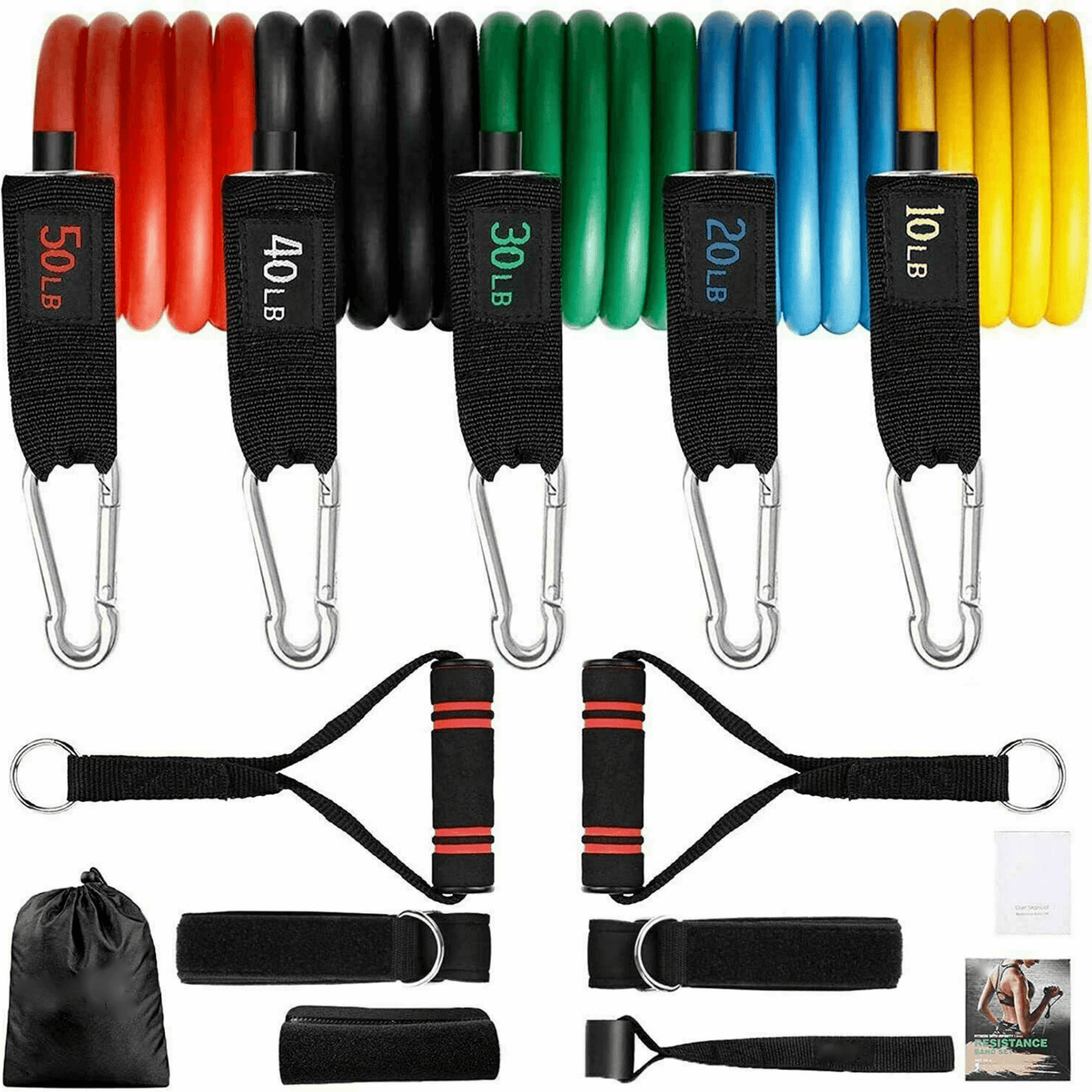 Intey 13-Pcs Resistance Band Home Workout Set by Jupiter Gear