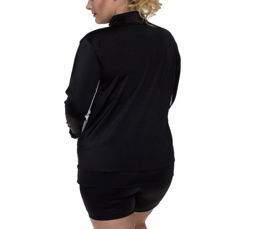 InstantFigure Curvy Plus Size Activewear Compression Jacket AWJ029C by InstantFigure - InstaSlim - InstantRecoveryMD