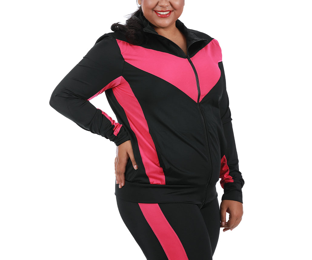 InstantFigure Curvy Plus Size Activewear Compression Jacket AWJ029C by InstantFigure - InstaSlim - InstantRecoveryMD