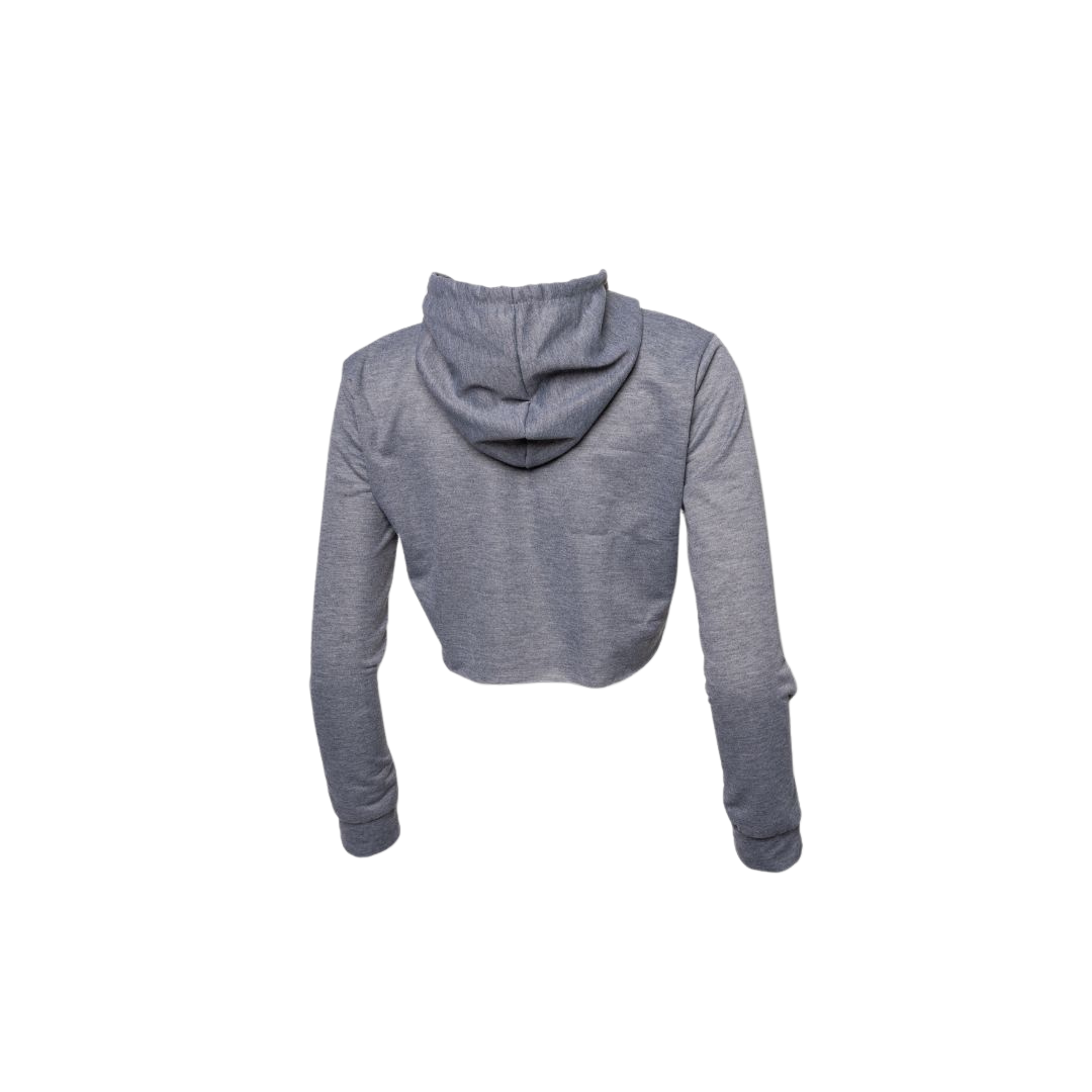 ActiveLite Crop Hoodie (Grey) by RiNo APPAREL