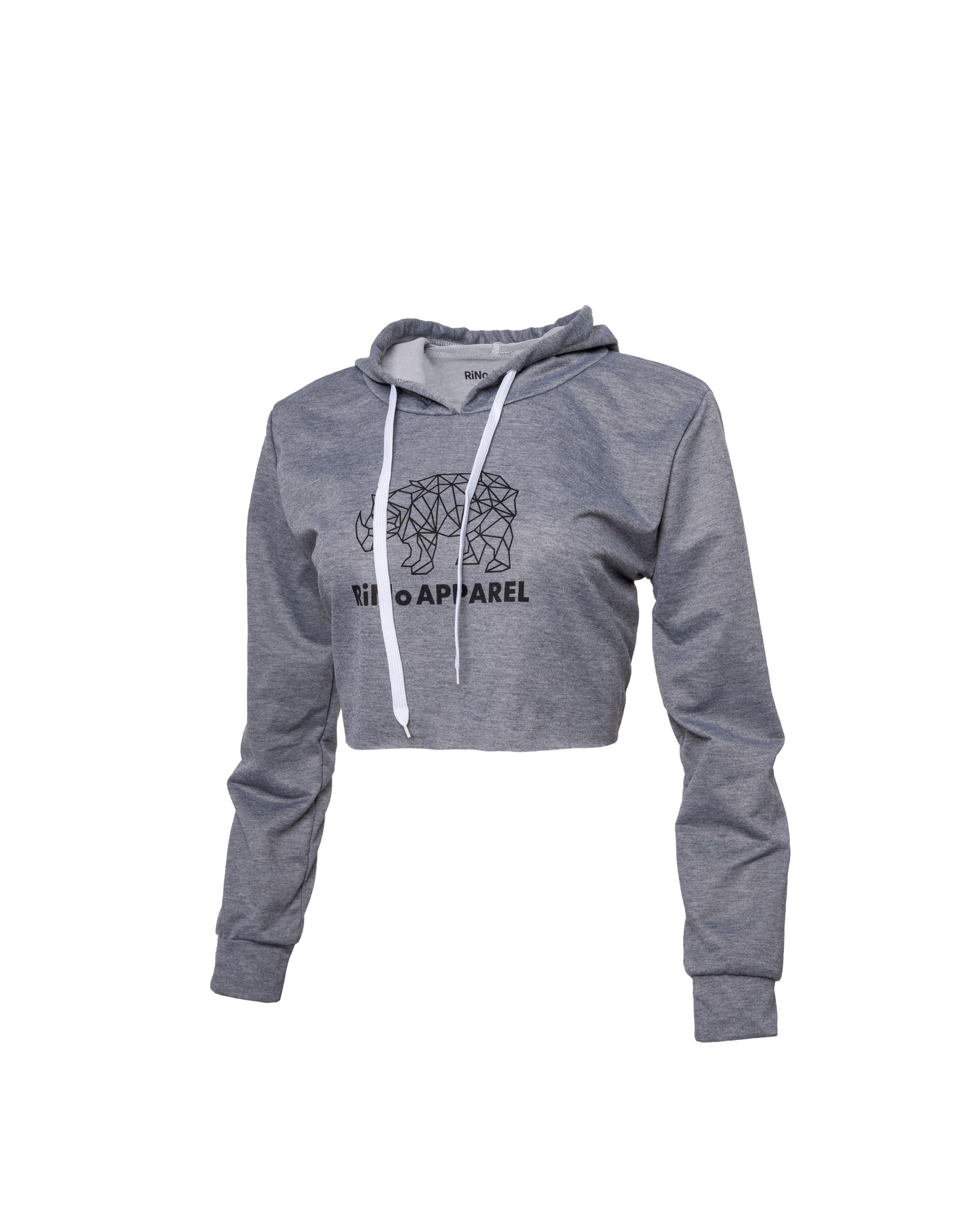 ActiveLite Crop Hoodie (Grey) by RiNo APPAREL