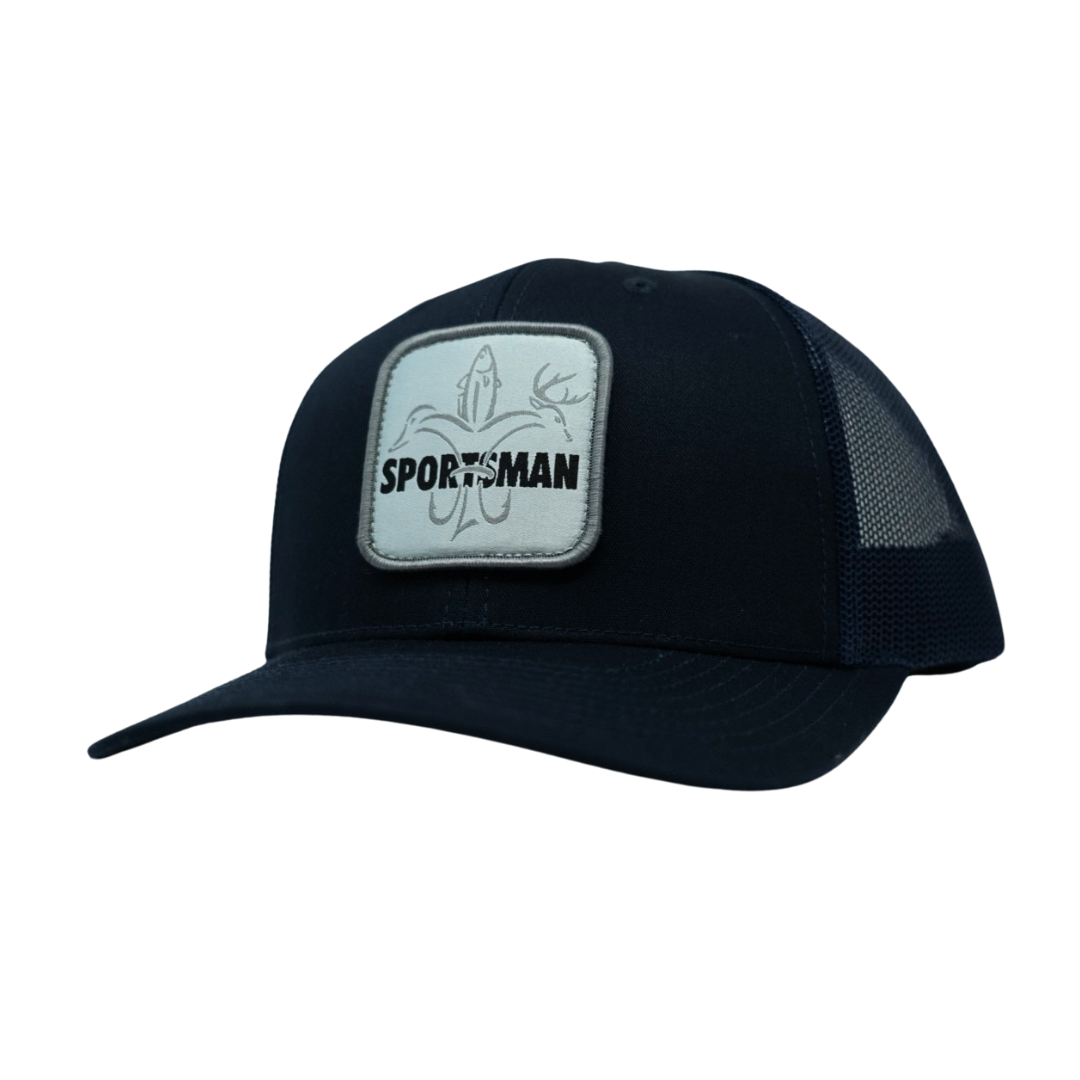 Logo Patch Sportsman Fishing Hat - Khaki/Coffee by Sportsman Gear