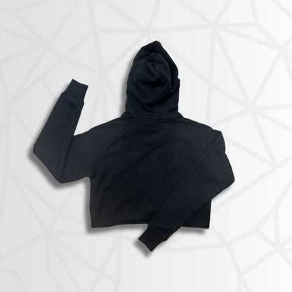 Ash Crop Hoodie (Black) by RiNo APPAREL