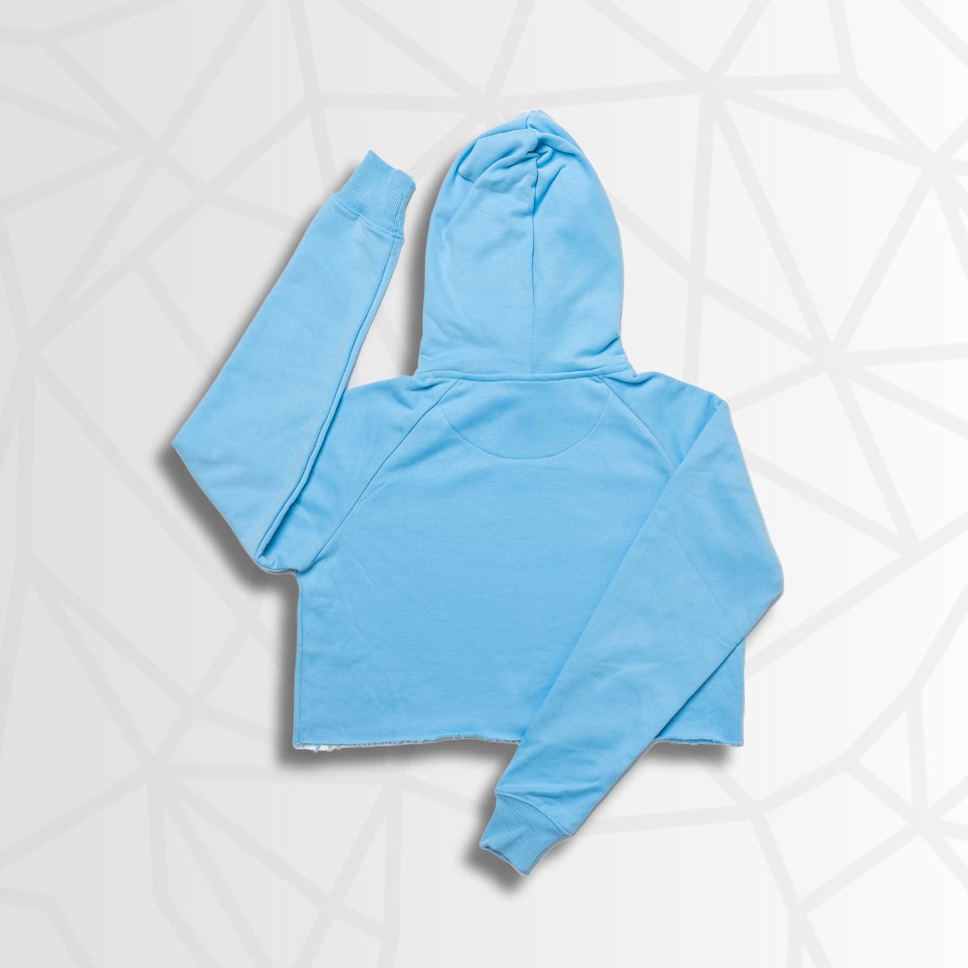 Ash Crop Hoodie (Carolina Blue) by RiNo APPAREL