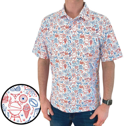 BBQ America Everyday Polo by Tropical Bros