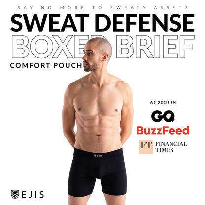 Sweat Proof Men's Boxer Briefs with Pouch by Ejis