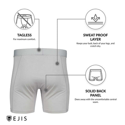 Sweat Proof Men's Boxer Briefs with Pouch by Ejis