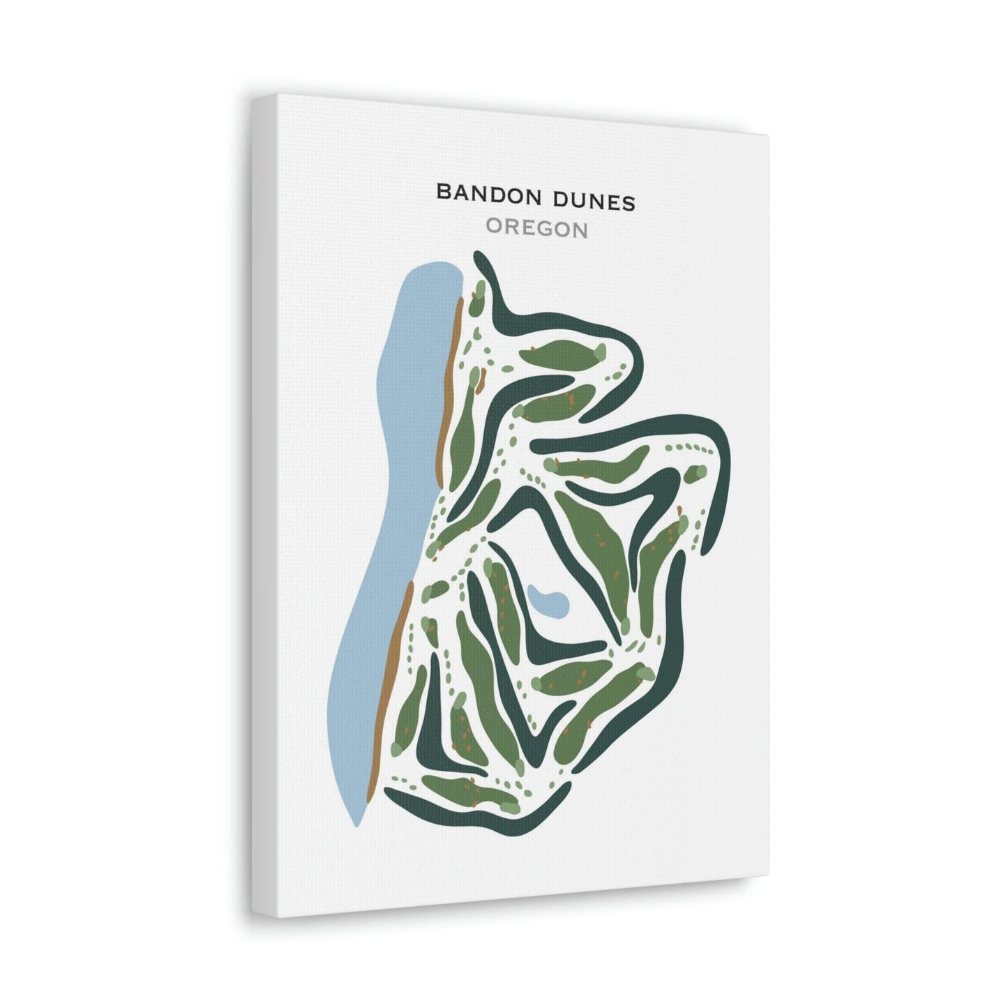 Bandon Dunes, Oregon - Printed Golf Courses by Golf Course Prints