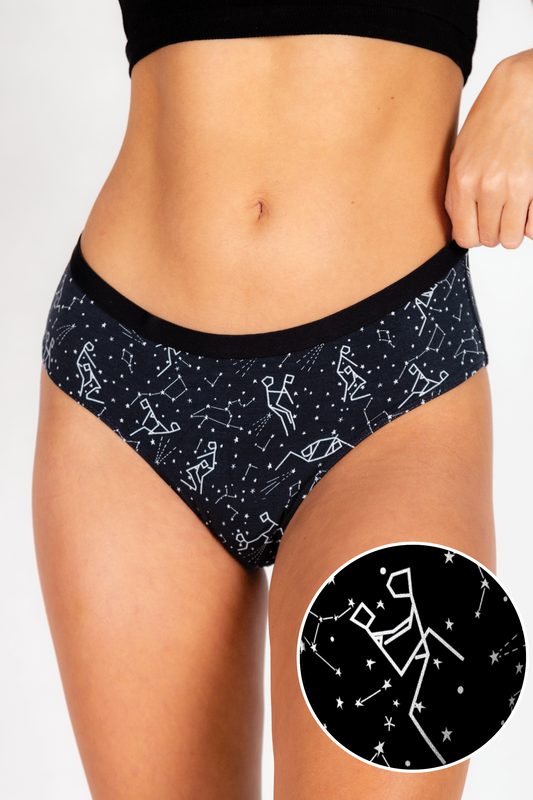 The Big Bang | Glow In The Dark Constellation Cheeky Underwear by Shinesty