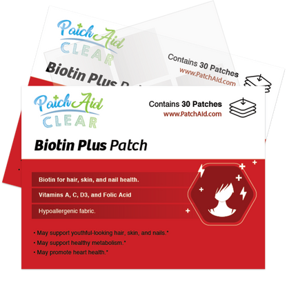 Biotin Plus Vitamin Patch for Hair, Skin, and Nails by PatchAid