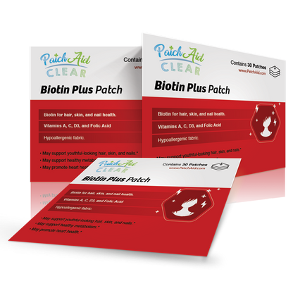 Biotin Plus Vitamin Patch for Hair, Skin, and Nails by PatchAid