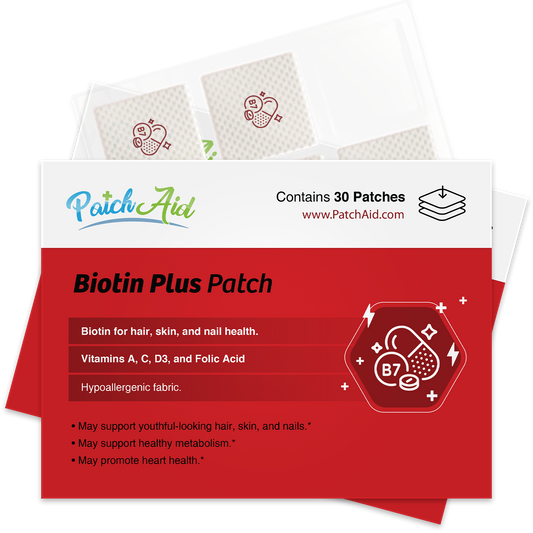 Biotin Plus Vitamin Patch for Hair, Skin, and Nails by PatchAid