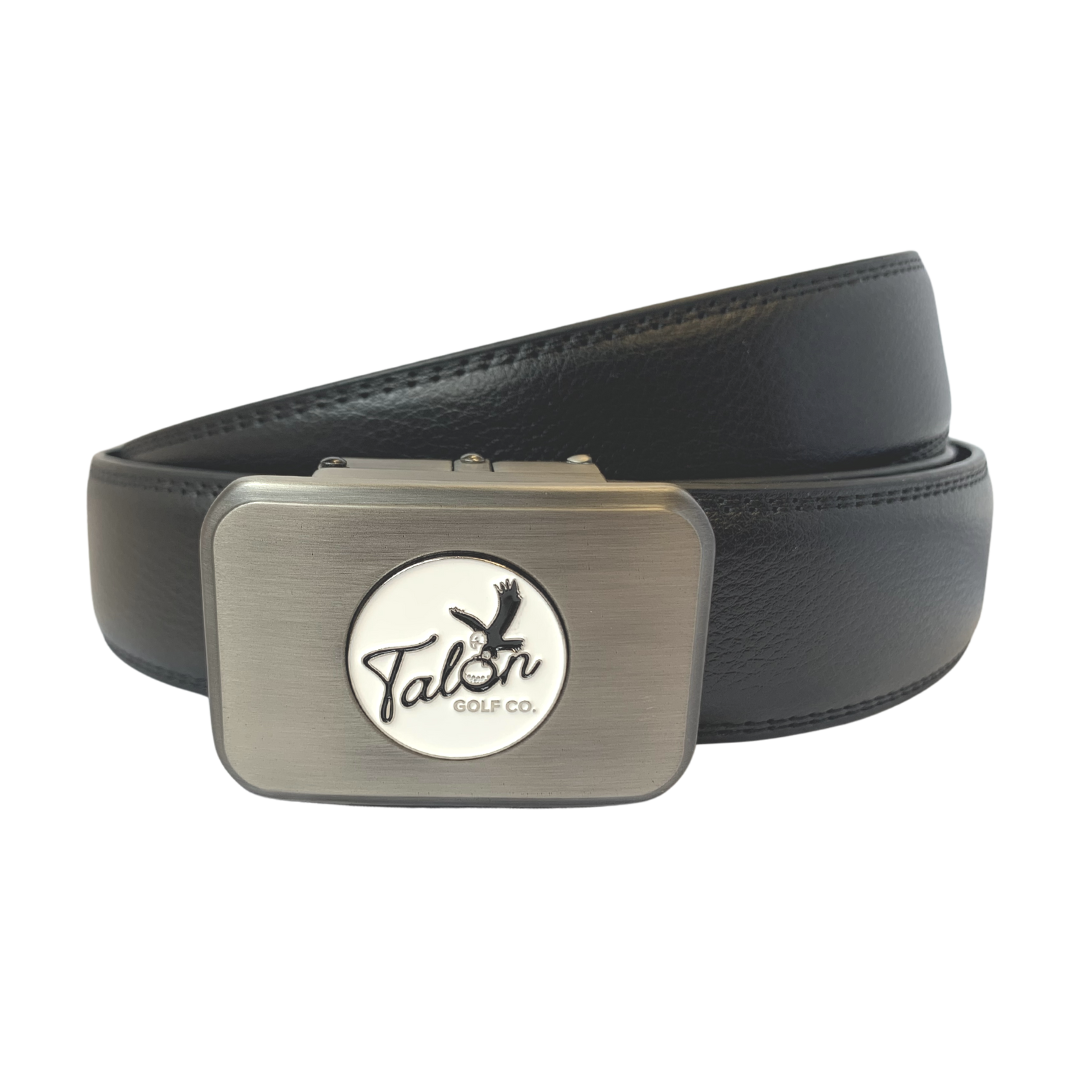 Black Eagle Leather Belt w/ Magnetic Ball Marker by Talon Golf