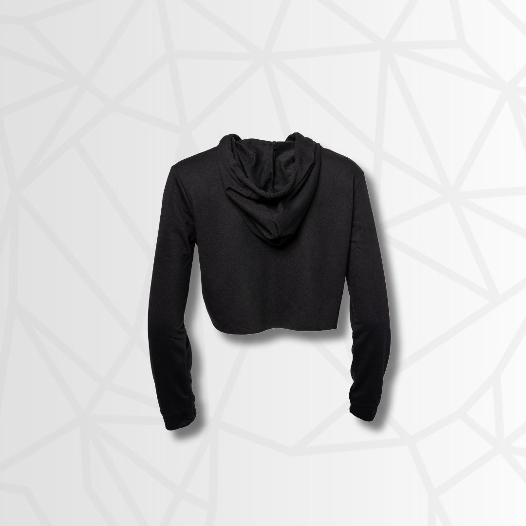 CloudSoft Crop Hoodie (Black) by RiNo APPAREL