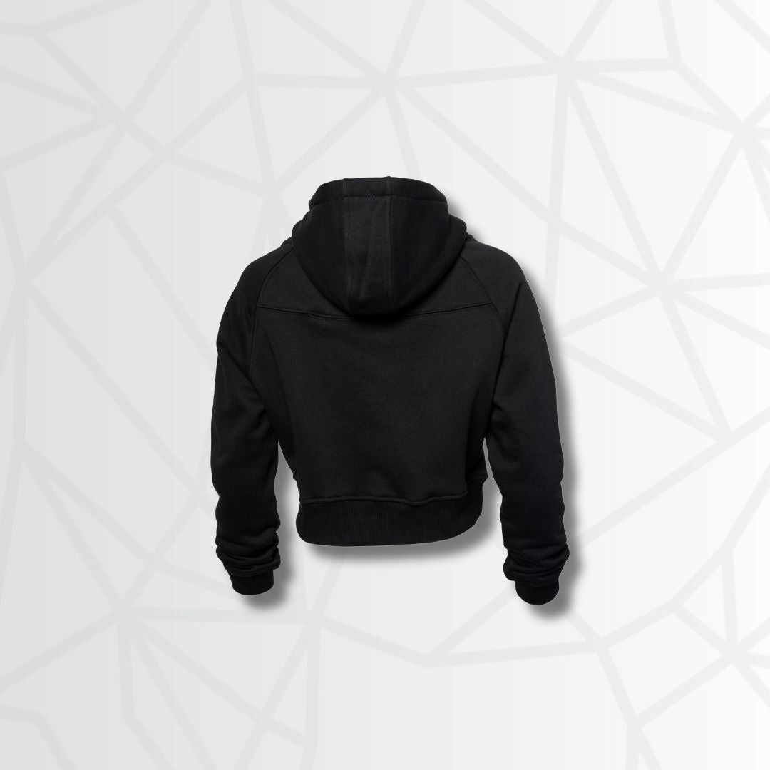 ProFit+ Pullover Crop Hoodie (Black) by RiNo APPAREL