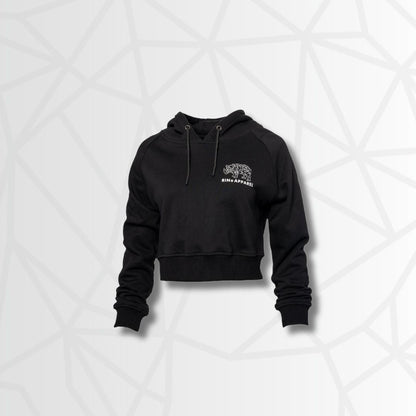 ProFit+ Pullover Crop Hoodie (Black) by RiNo APPAREL