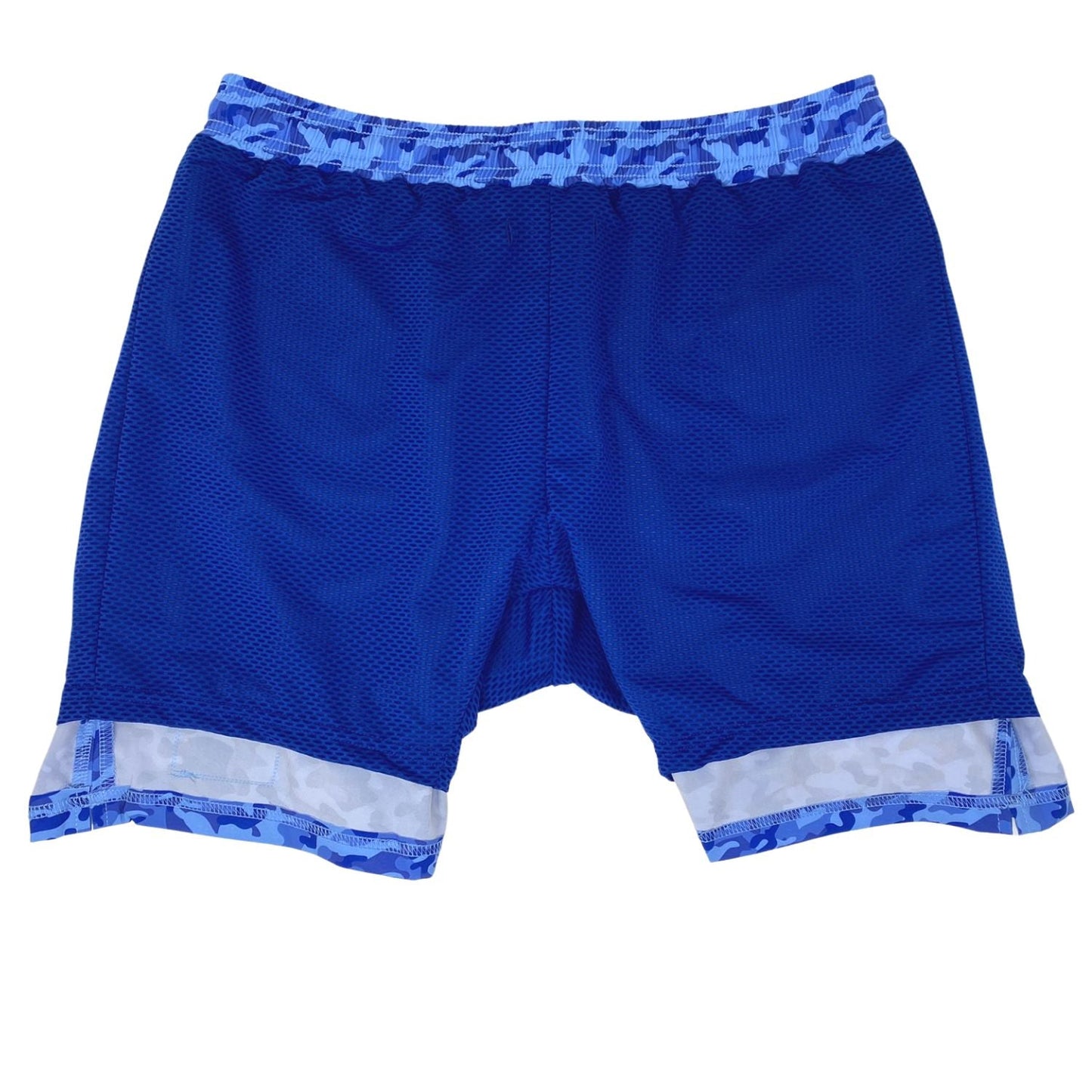 Blue Camo Swimsuit Shorts by Tropical Bros